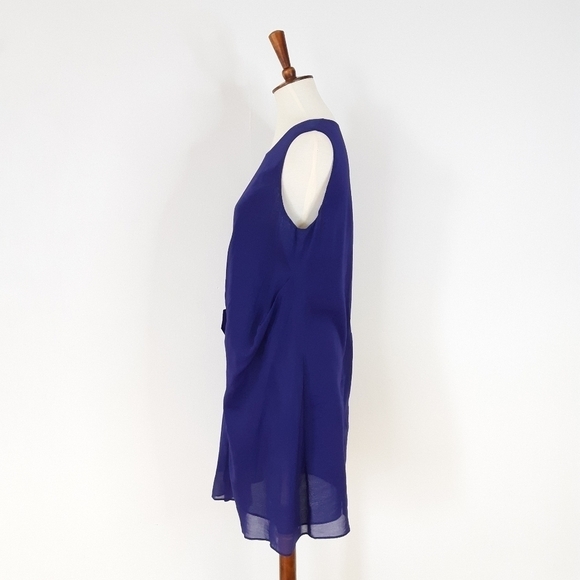 Jil Sander | Pleated Bow Dress in Deep Violet - Picture 5 of 10